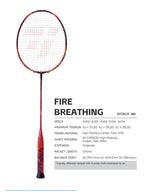 OGKILS Fire Breathing badminton racket specs