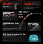 OGKILS Fire Breathing badminton racket specs