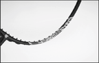 OGKILS LD100ZZ Badminton Racket frame in black and silver