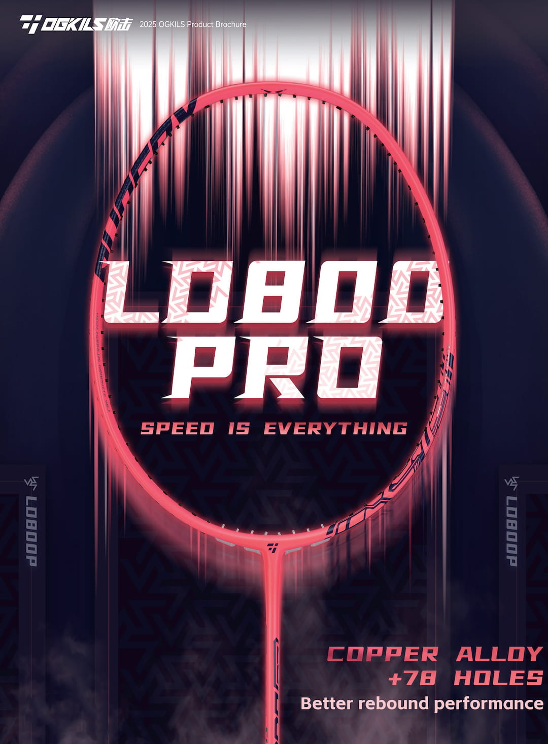 Image of the OGKILS LD800 Pro in pink col;our