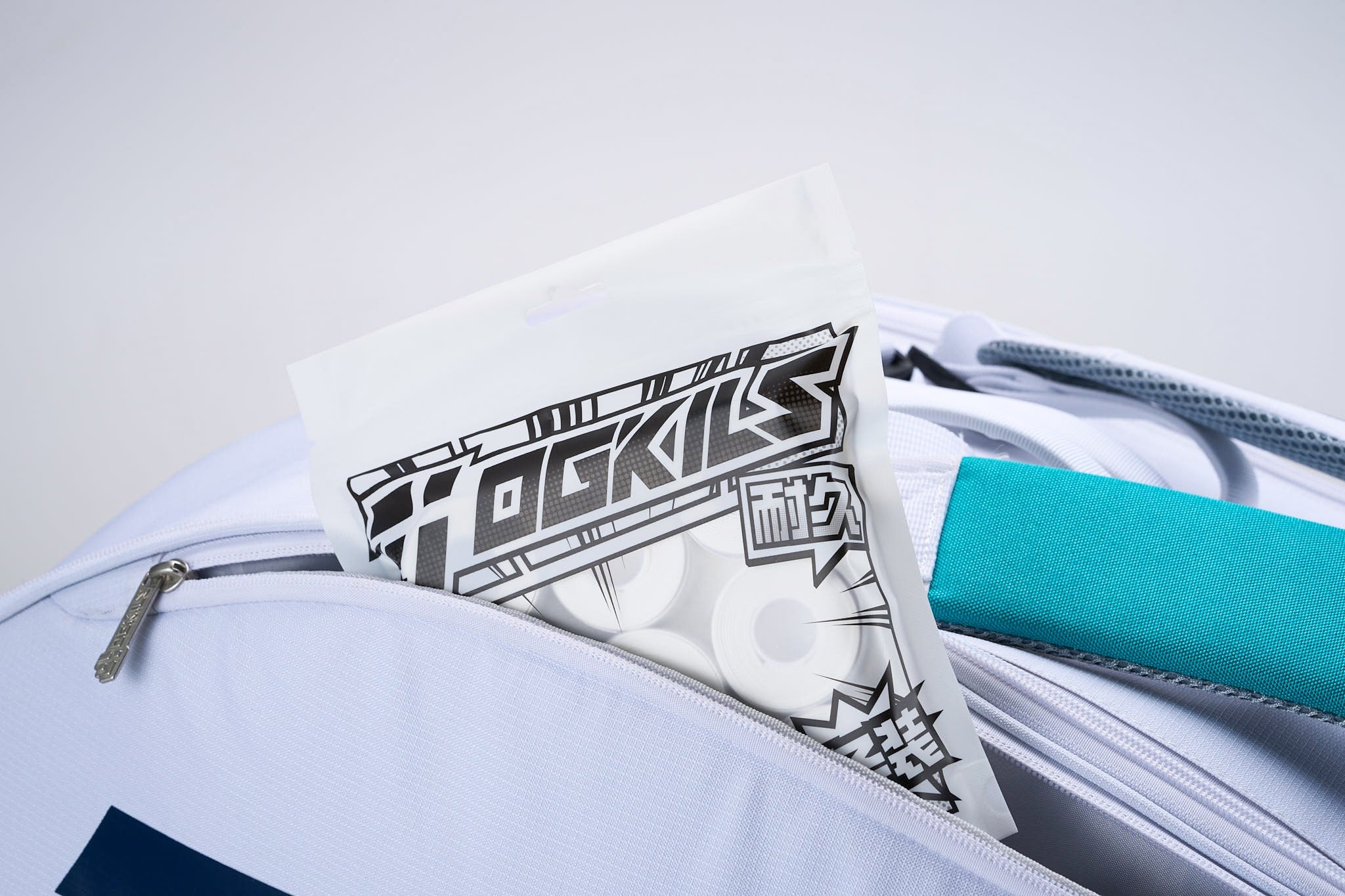 OGKILS Tournament Backpack white side pocket and grips